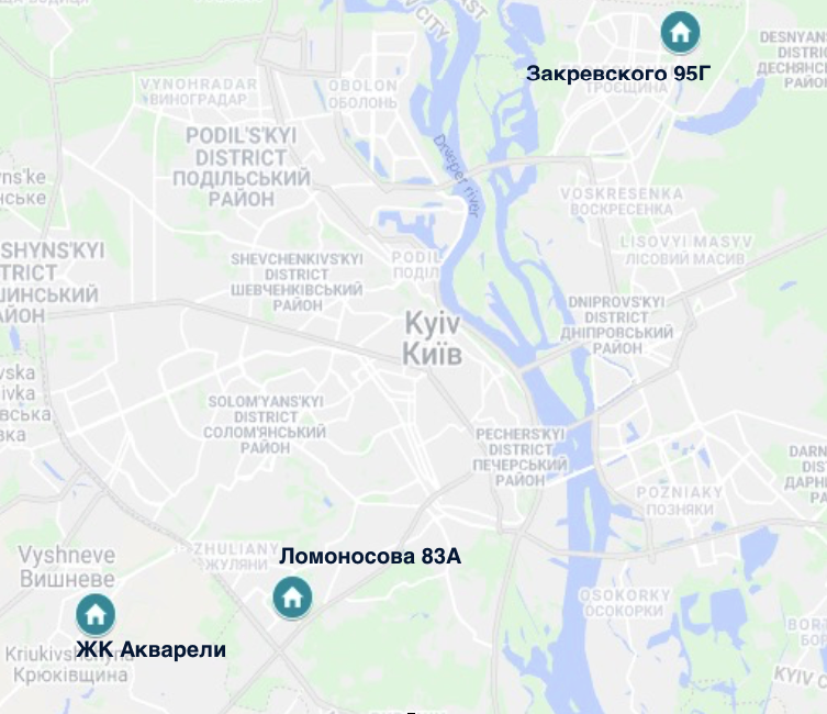 map of Kiev